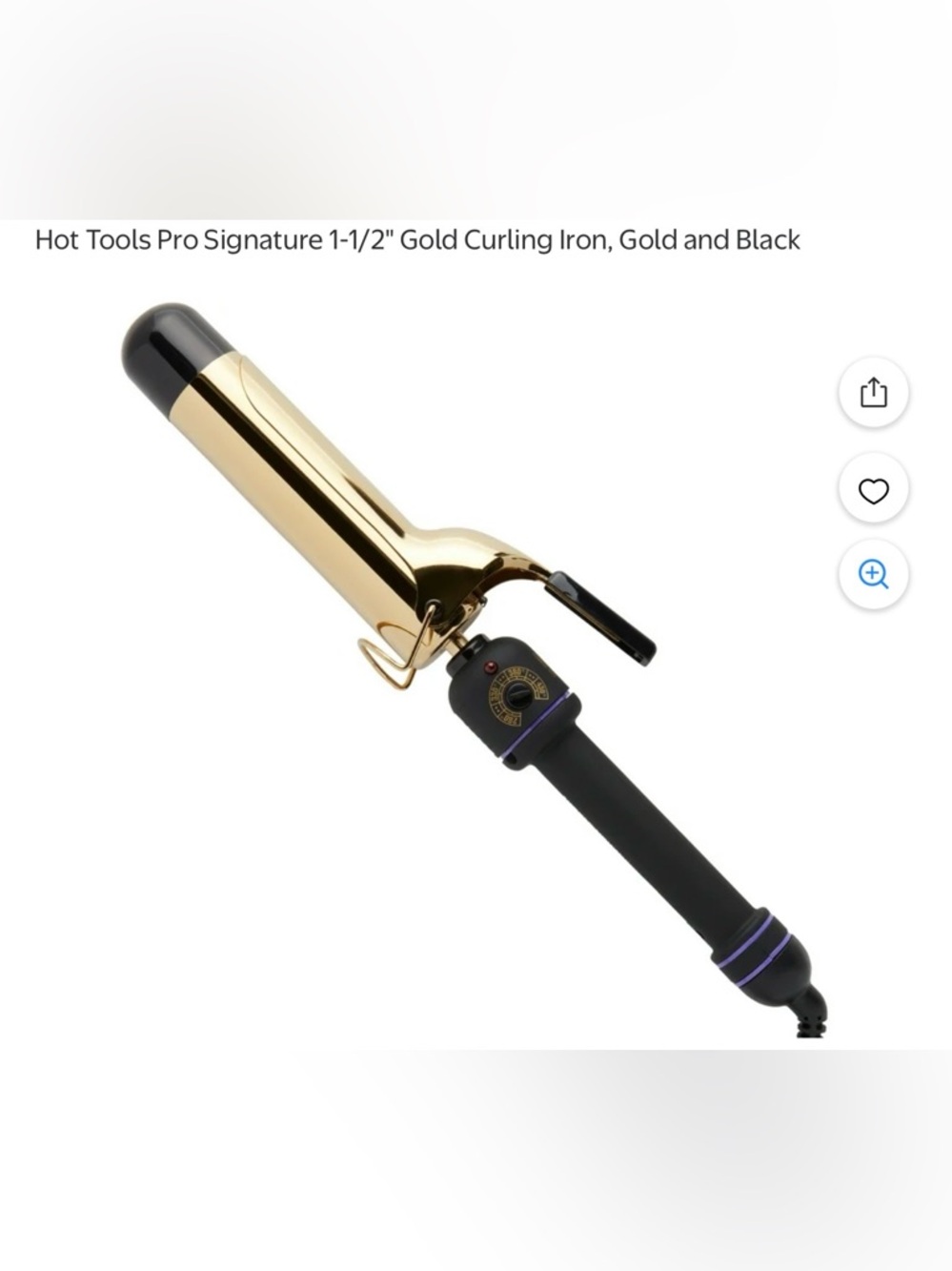 Hot Tools Pro Signature 1-1/2" Gold Curling Iron - Never Been Opened